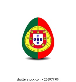 easter egg with Flag of Portugal