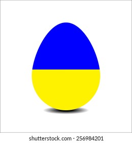 easter egg with Flag of Ukraine