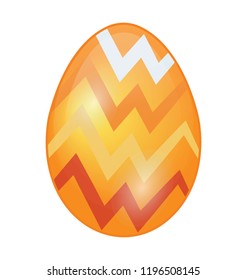 Easter egg flat colored icon