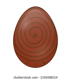 Easter egg flat colored icon