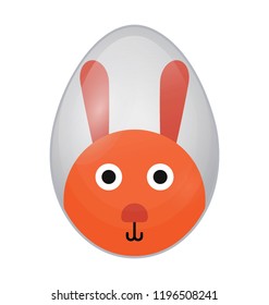 Easter egg flat colored icon