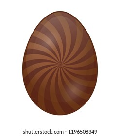 Easter egg flat colored icon