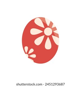 Easter egg flat design vector eps 10