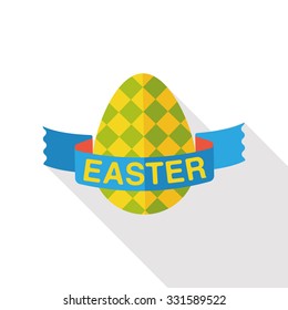 easter egg flat icon