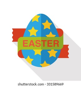 easter egg flat icon