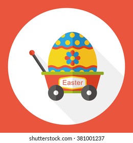 easter egg flat icon