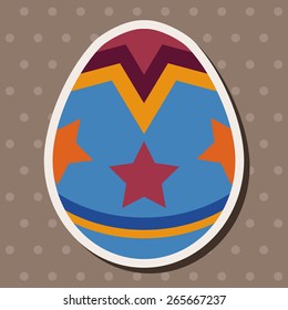 easter egg flat icon elements background,eps10
