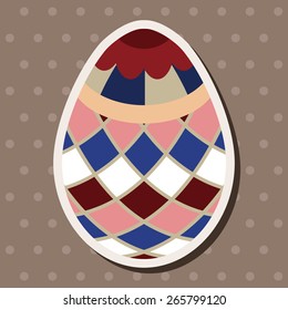 easter egg flat icon elements background,eps10