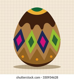 easter egg flat icon elements background,eps10