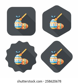 easter egg flat icon with long shadow,eps10