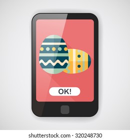 easter egg flat icon with long shadow,eps10