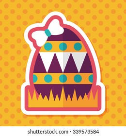 easter egg flat icon with long shadow,eps10