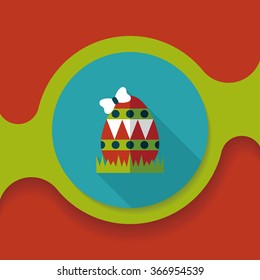 easter egg flat icon with long shadow,eps10