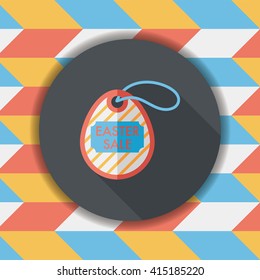 easter egg flat icon with long shadow,eps10