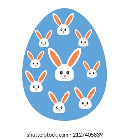 Easter egg Flat vector icon which can easily modify or edit