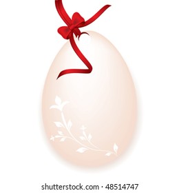  Easter egg with floral elements