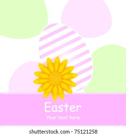 Easter egg flower card