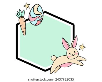 Easter Egg Frame Background Illustration