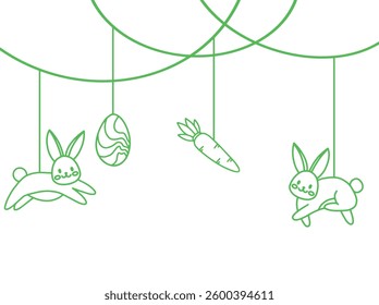 Easter Egg Frame Background Illustration
