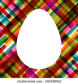 Easter egg fresh spring color line abstract background illustration vector