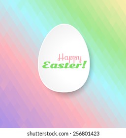 Easter egg. Geometric abstract background.
