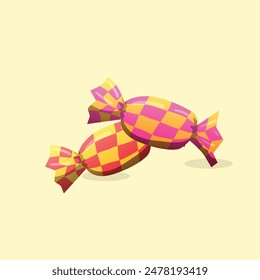 Easter egg with gift box ribbon