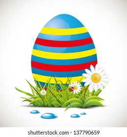Easter egg in grass
