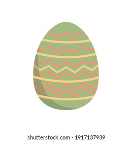 Easter Egg Green Flat Icon