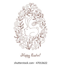 easter egg, greeting card