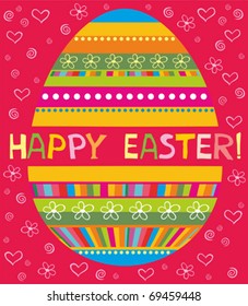 easter egg greeting card