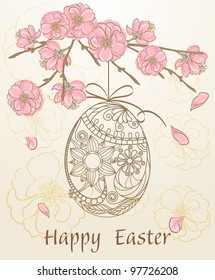 Easter egg - greeting card