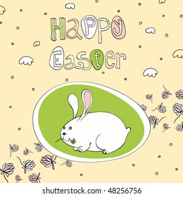 Easter egg greetings.
