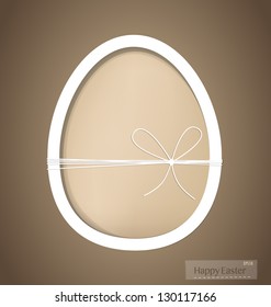 Easter egg, happy easter card. Vector illustration.