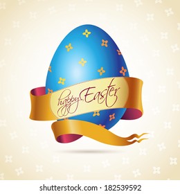 Easter Egg. Happy Easter greeting card.