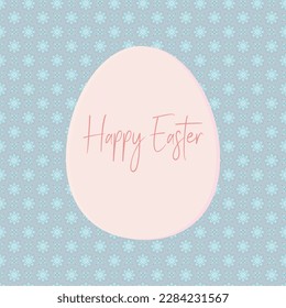 Easter egg and Happy Easter greetings