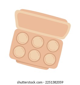 Easter egg holder flat icon. Vector illustration