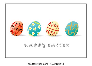 Ostereier für Osterfeiertage Vektorillustration