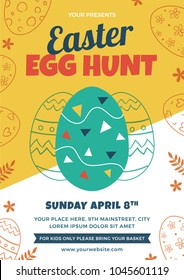 Easter Egg Hunt Flyer Design