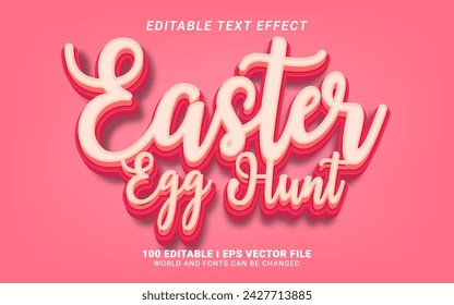 easter egg hunt lettering 3d text effect