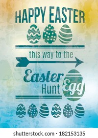 Easter egg hunt sign	