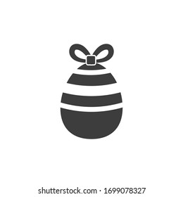 Icono de huevo de Pascua aislado