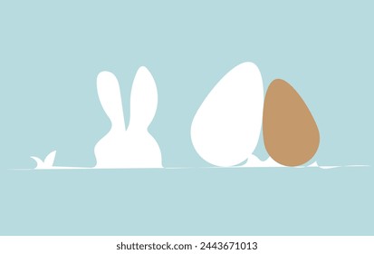 Easter Egg Icon Black Line | Painted Eggs Illustration | Happy Easter Hunt Symbol | Holiday Logo | April 