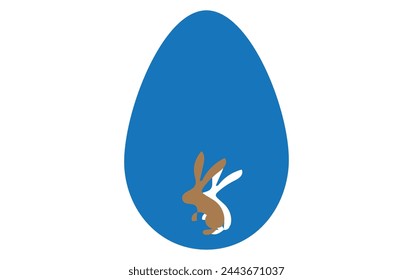 Easter Egg Icon Black Line | Painted Eggs Illustration | Happy Easter Hunt Symbol | Holiday Logo | April 