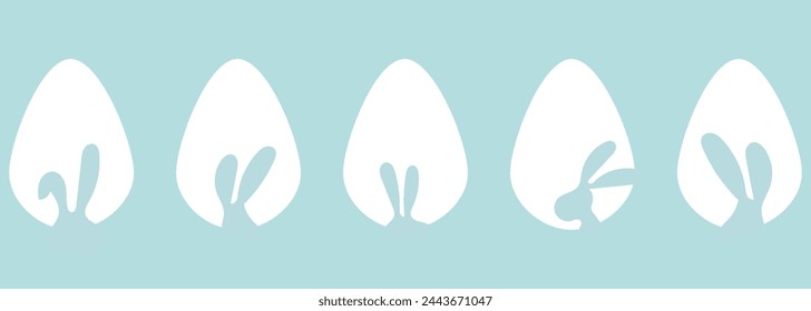 Easter Egg Icon Black Line | Painted Eggs Illustration | Happy Easter Hunt Symbol | Holiday Logo | April 