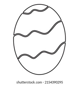 easter egg icon collection. vector illustration