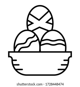 Icono de huevo de Pascua Ilustración de color