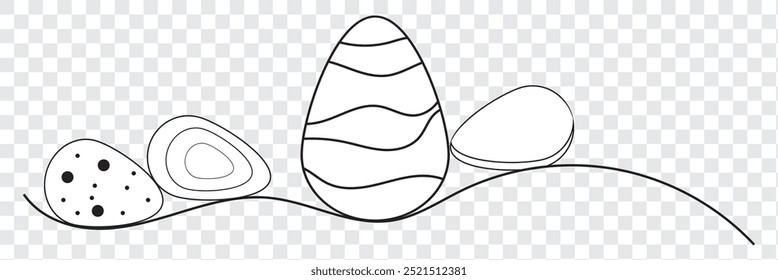 Easter egg icon continuous line drawing, vector illustration. Easter egg line drawing icon. EPS 10.