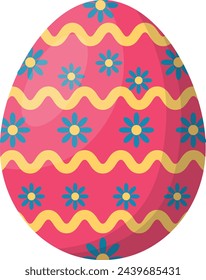 Easter Egg Icon. Easter Day Celebration. Vector Illustration.