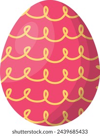 Easter Egg Icon. Easter Day Celebration. Vector Illustration.