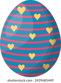 Easter Egg Icon. Easter Day Celebration. Vector Illustration.